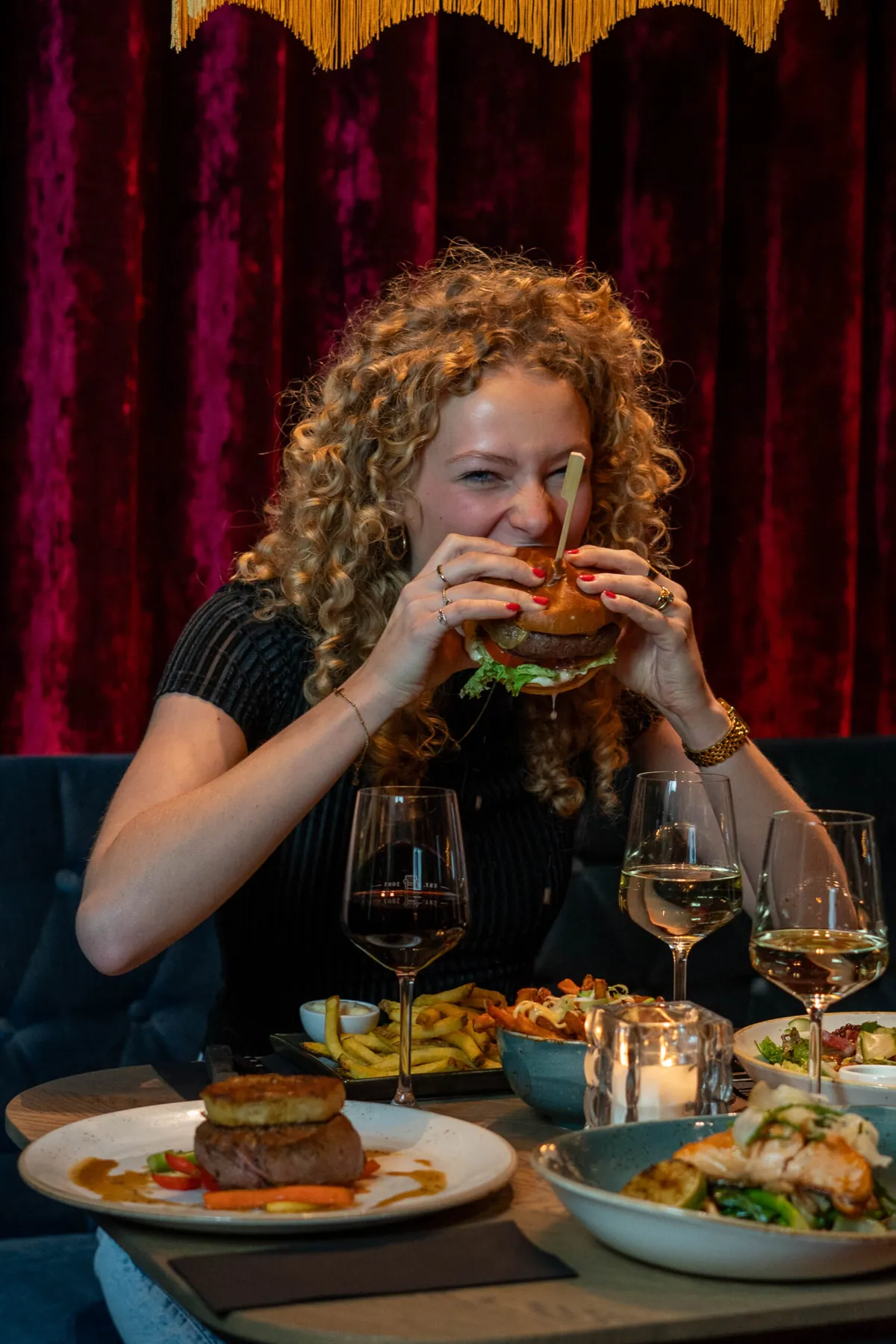 Gasten in de bistro